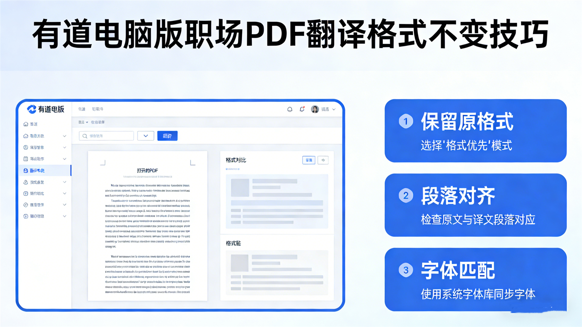 有道电脑版职场PDF翻译格式不变技巧 – 办公效率翻倍插图1