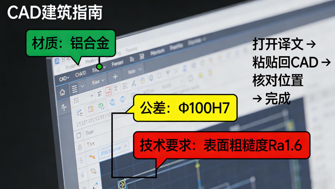 有道翻译+CAD图纸外文标注批量翻译教程 – 工程图纸零误差插图2